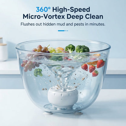 ZAVELY™ Vortex Fruit & Veggie Washer💧Deep-Clean Your Produce in 60 Seconds — No Scrubbing, No Chemicals. 💧