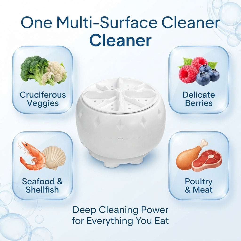 ZAVELY™ Vortex Fruit & Veggie Washer💧Deep-Clean Your Produce in 60 Seconds — No Scrubbing, No Chemicals. 💧