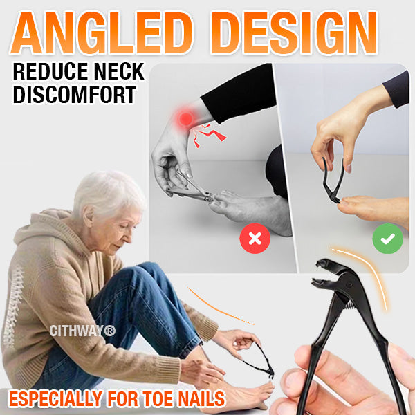 Cithway® Easy-Trim Angled Nail Clipper🦶 No More Bending, No More Neck Pain — Trim Toenails Comfortably at Any Age!