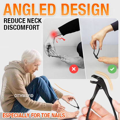 Cithway® Easy-Trim Angled Nail Clipper🦶 No More Bending, No More Neck Pain — Trim Toenails Comfortably at Any Age!