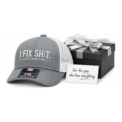 🧢 LIMITED-TIME 50% OFF! ✨ "I Fix Shit" Embroidered Trucker Hat – Breathable Mesh, Sun Protection, Bold & Humorous Gift 🛠️
